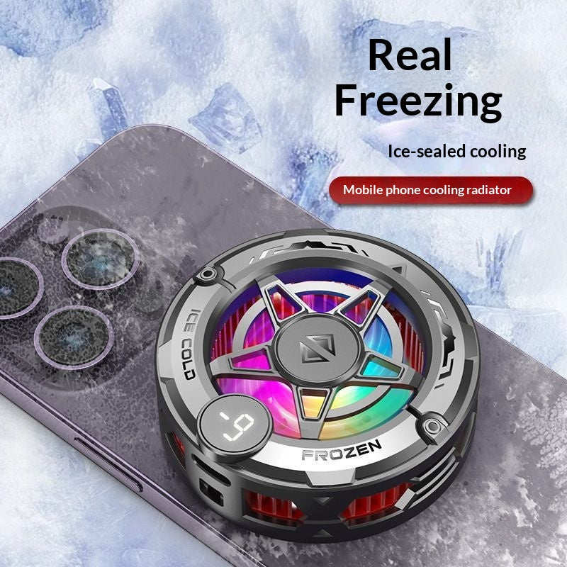 Real Ice-Bound Phone Cooler Gadget Magnetic Cooling