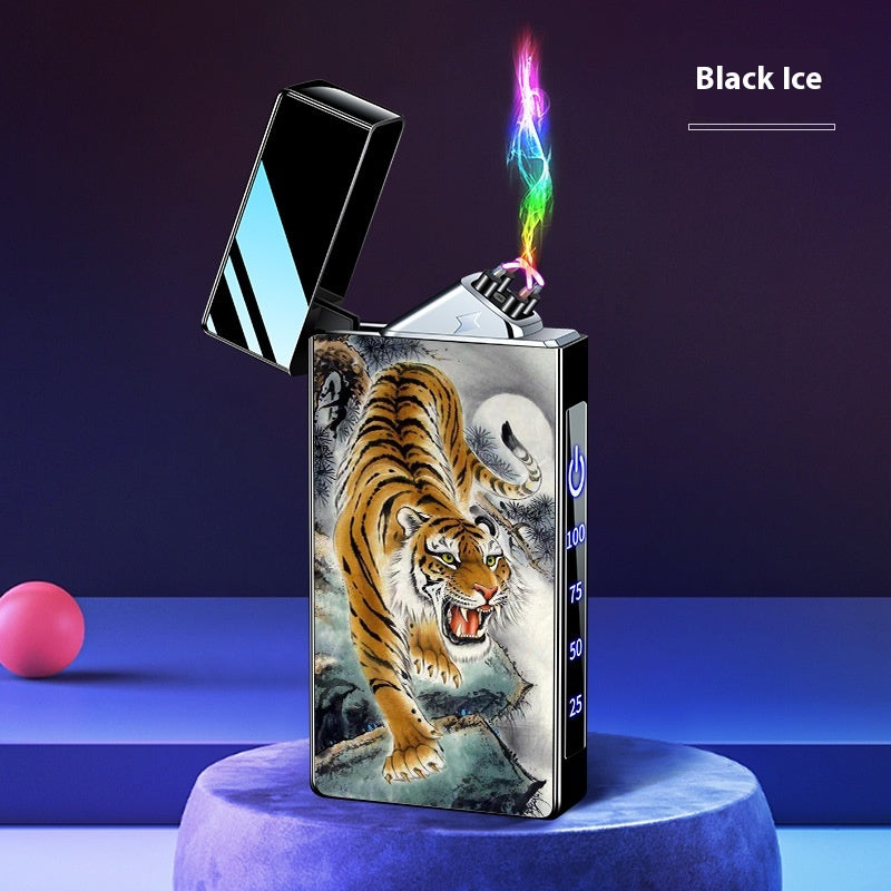 Double-layer Windproof Charging Intelligent Power Display Lighter