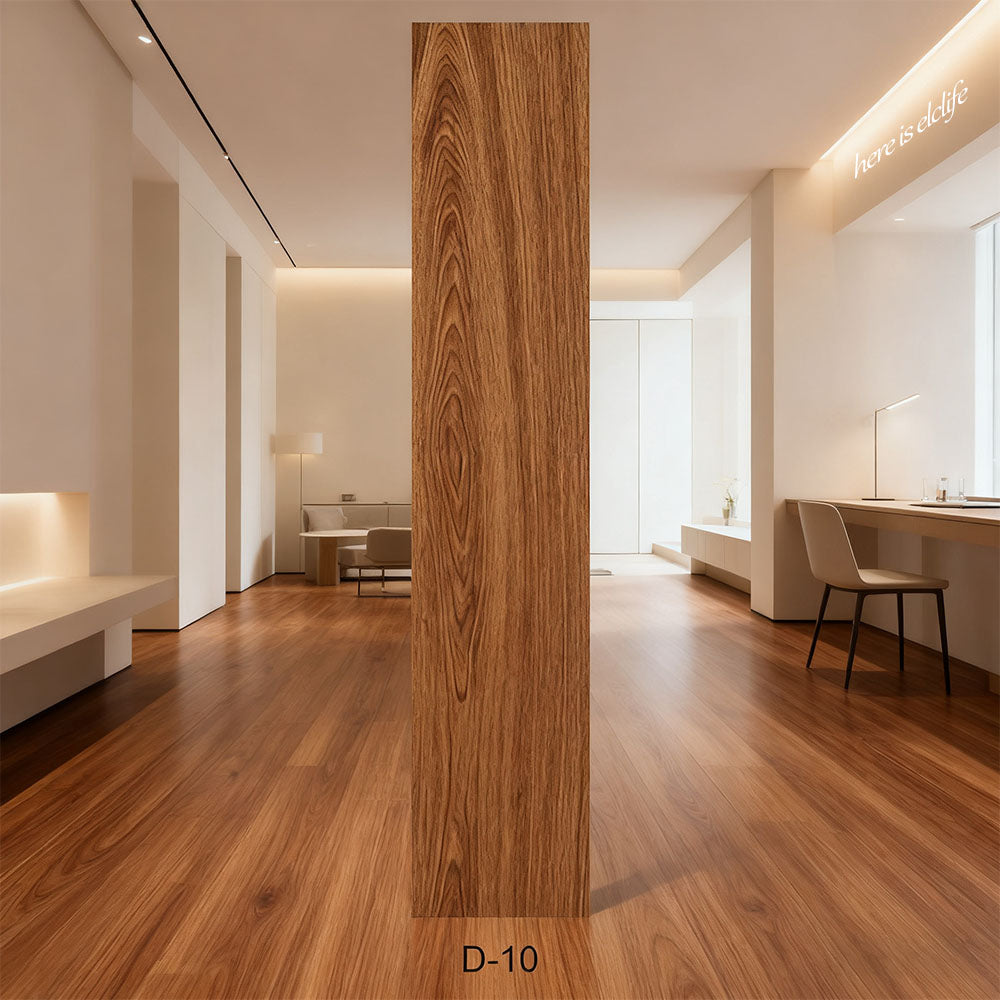 Teakwood Brown-14PCS SPC Floor Tile , Floating, 4.0mm Natural Wood Grain Click Flooring Planks ,122 X 18cm, Christmas Gifts