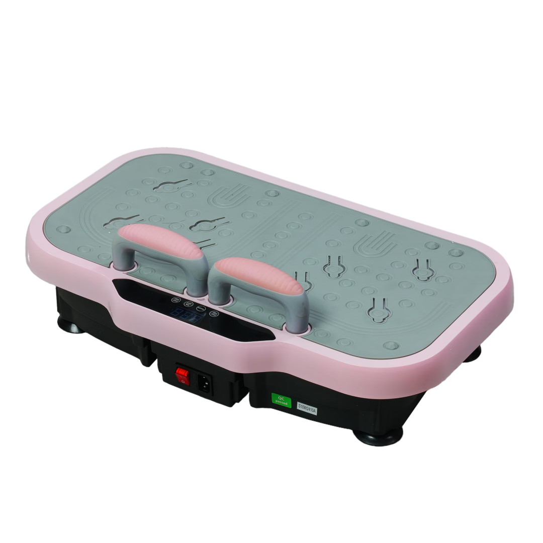 Vibration Plate Fitness Platform With Handle Whole Body Exercise Machine With 120 Speed Levels, Lymphatic Drainage, Fat Burning, And Weight Loss, Perfect For Women, Men, And Home Gym Exercise