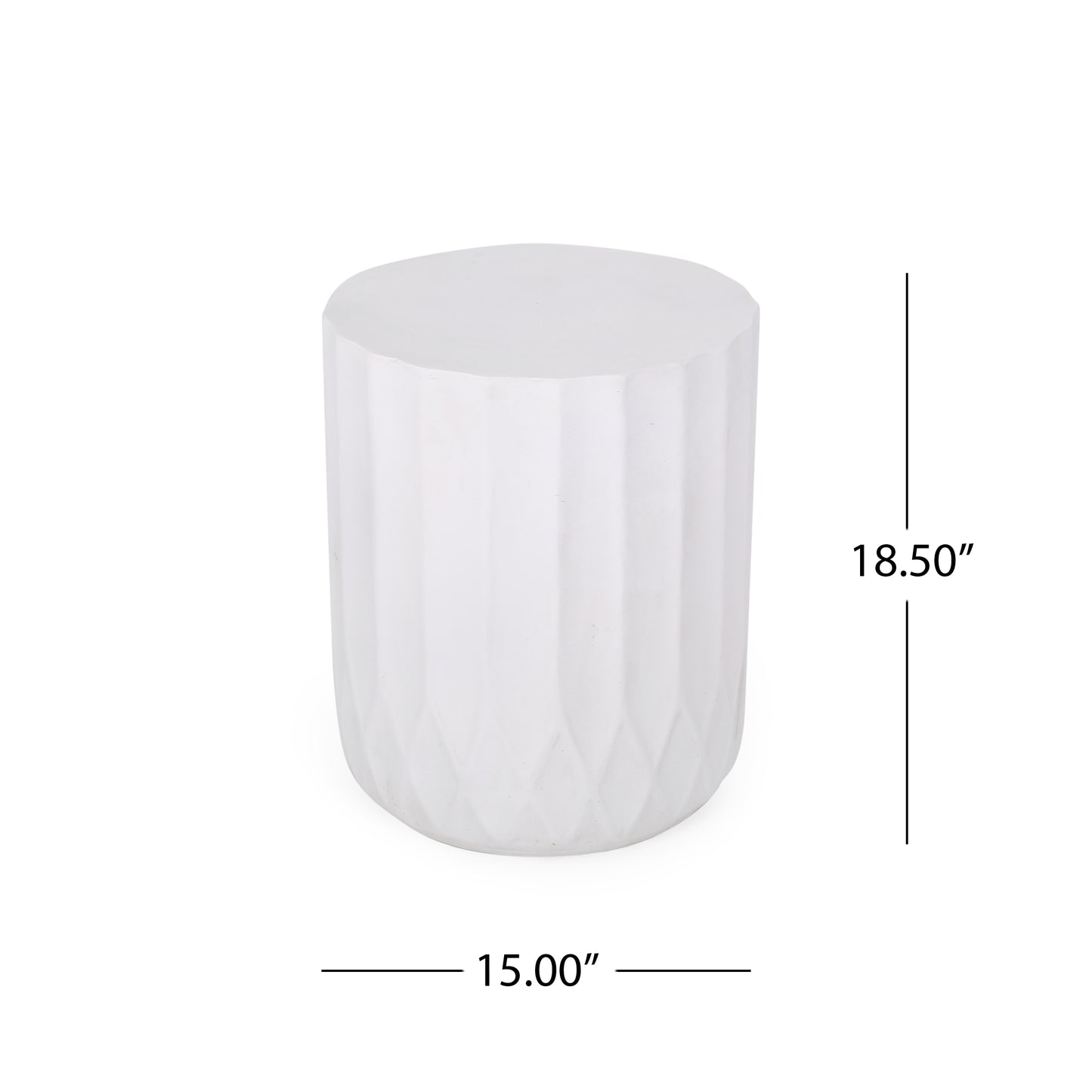 Round Outdoor Side Table , 15   In. W 15   In. D,End Table