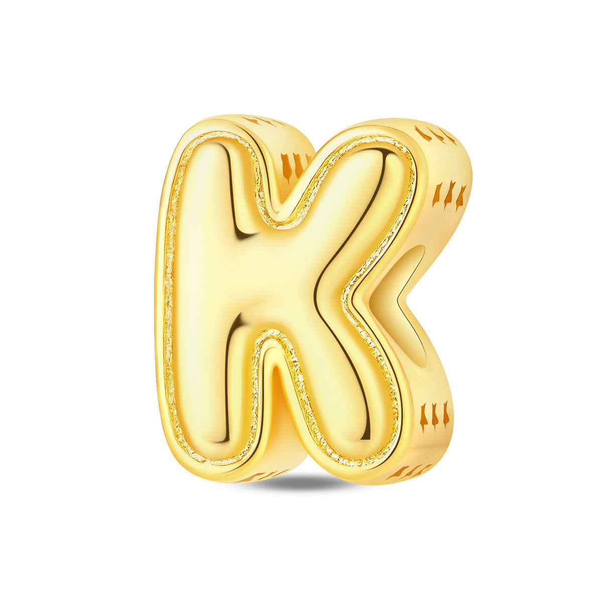 Gold-plated Copper DIY Bracelet Bead Accessories With English Letters