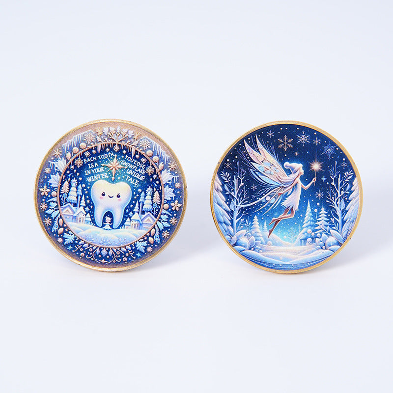 Commemorative Gold-Plated Tooth Fairy Coin Childrens Tooth-Exchange Gift