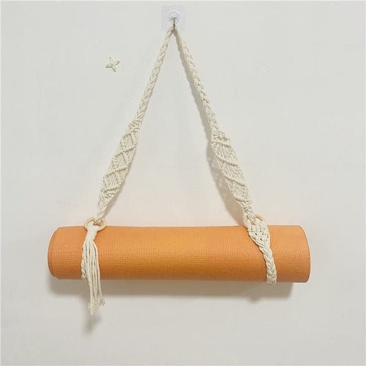 Simple Portable Yoga Mat Braided Rope Hand Woven