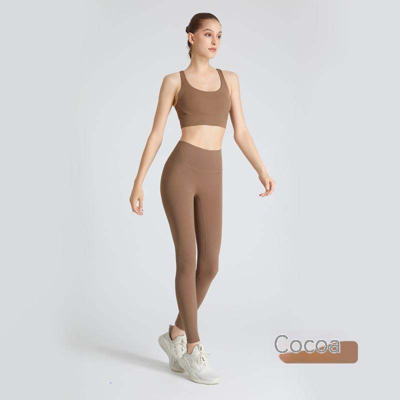 Yoga Suit Female Cross Backless Bra