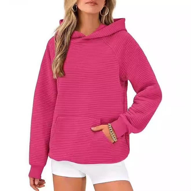 Women Fashion Hooded Sweatshirt, Casual Long Sleeve Pocket Hoodie