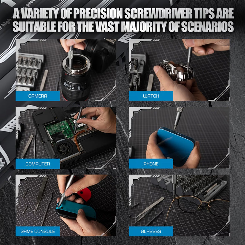 128 IN 1 Precision Screwdriver Set Magnetic Repair Tool Kit Computer Phone Watch