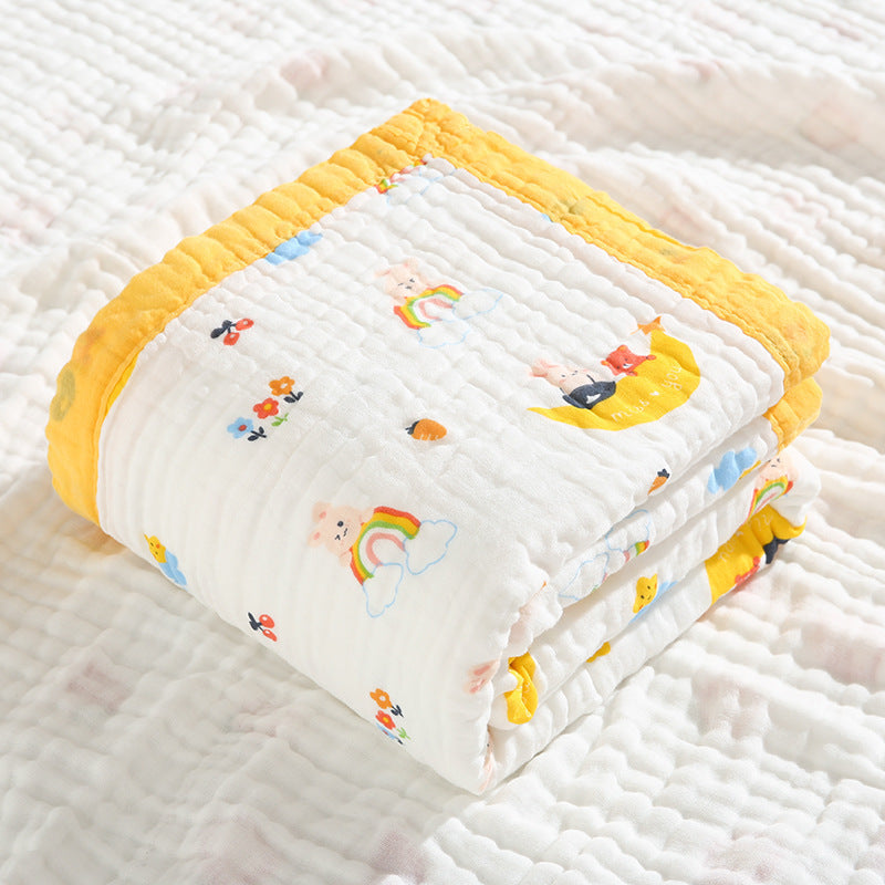 Baby Bath Towel Six-layer Pure Cotton Gauze Blanket