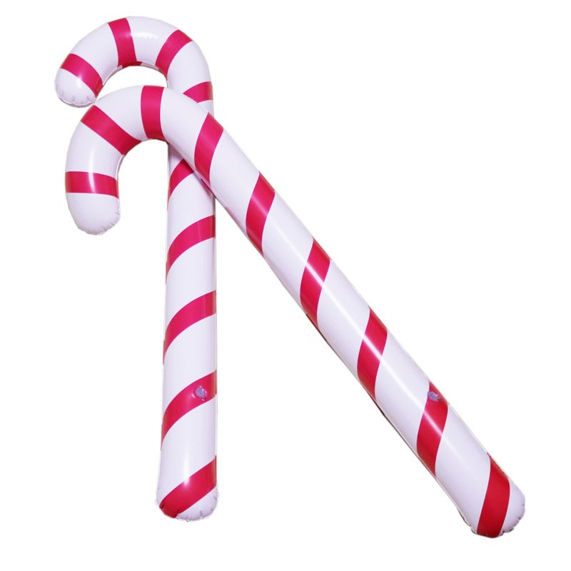 Amazon Ins Inflatable  Cane Christmas PVC Atmosphere Active Interactive Props