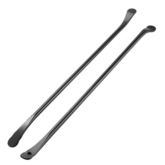 Tire Bars, 2 PCS 38.2 Inch Tire Mount And Demount Iron, Heavy Duty Alloy Steel Mounting Tools, Professional Changing Removal Tools For Truck, Semi Truck, Off-Road Vehicle, Light-Duty Van, Black