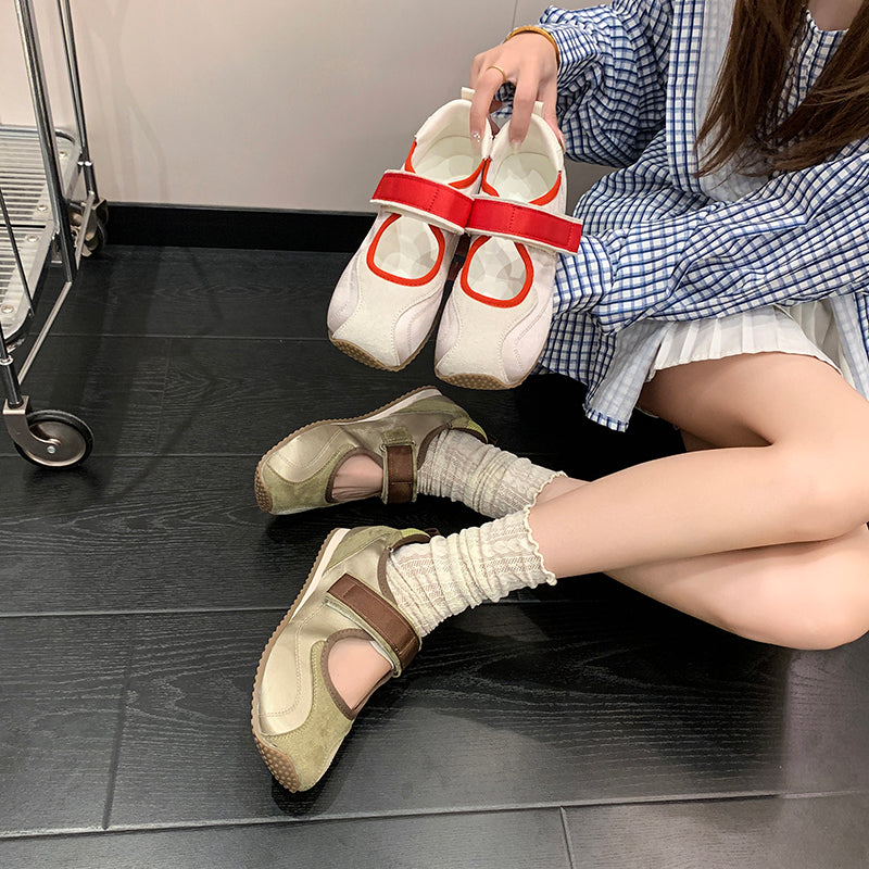 Women's Vintage Thin Mary Jane Sandals, 2026 New Summer & Autumn Soft Sole Lightweight Casual Ballet Flat Trainer Shoes