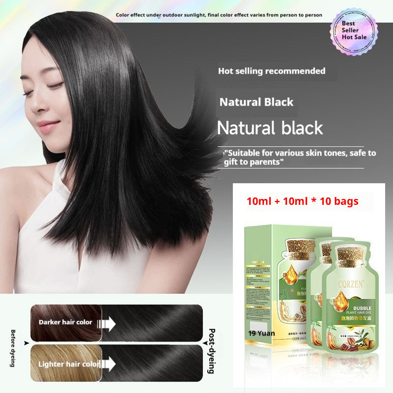 Plant-based Bubble Hair Dyeyour Own DIY Hair Coloring Cream