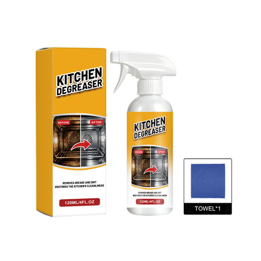 Kitchen Grease Cleaner Spray, For Cleaning Stovetops And Range Hoods, Gentle Formula For Removing Grease And Stains.