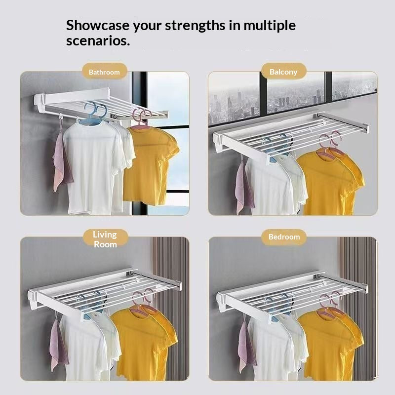 Bedroom Bathroom Home Balcony Folding Clothes Rack