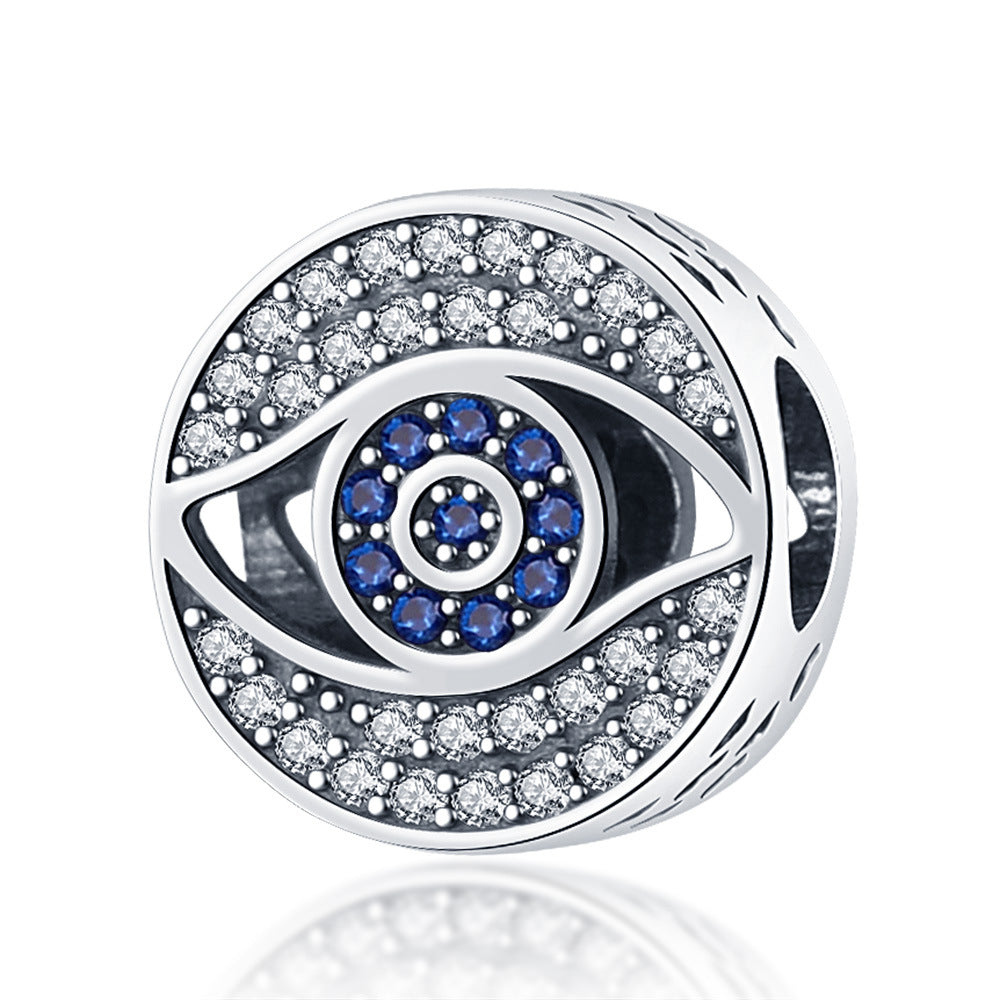 Beaded Bracelet Pendant Zircon Blue Eye Beads Accessories