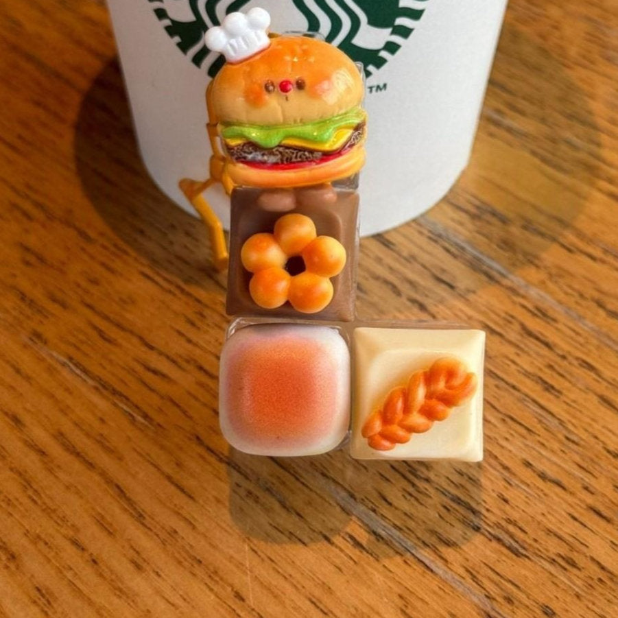 Food-themed Stress-relief Toy Keychain