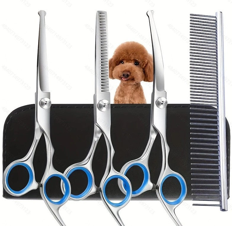 Pet Scissors Beauty 6-inch Fish Mouth Suit