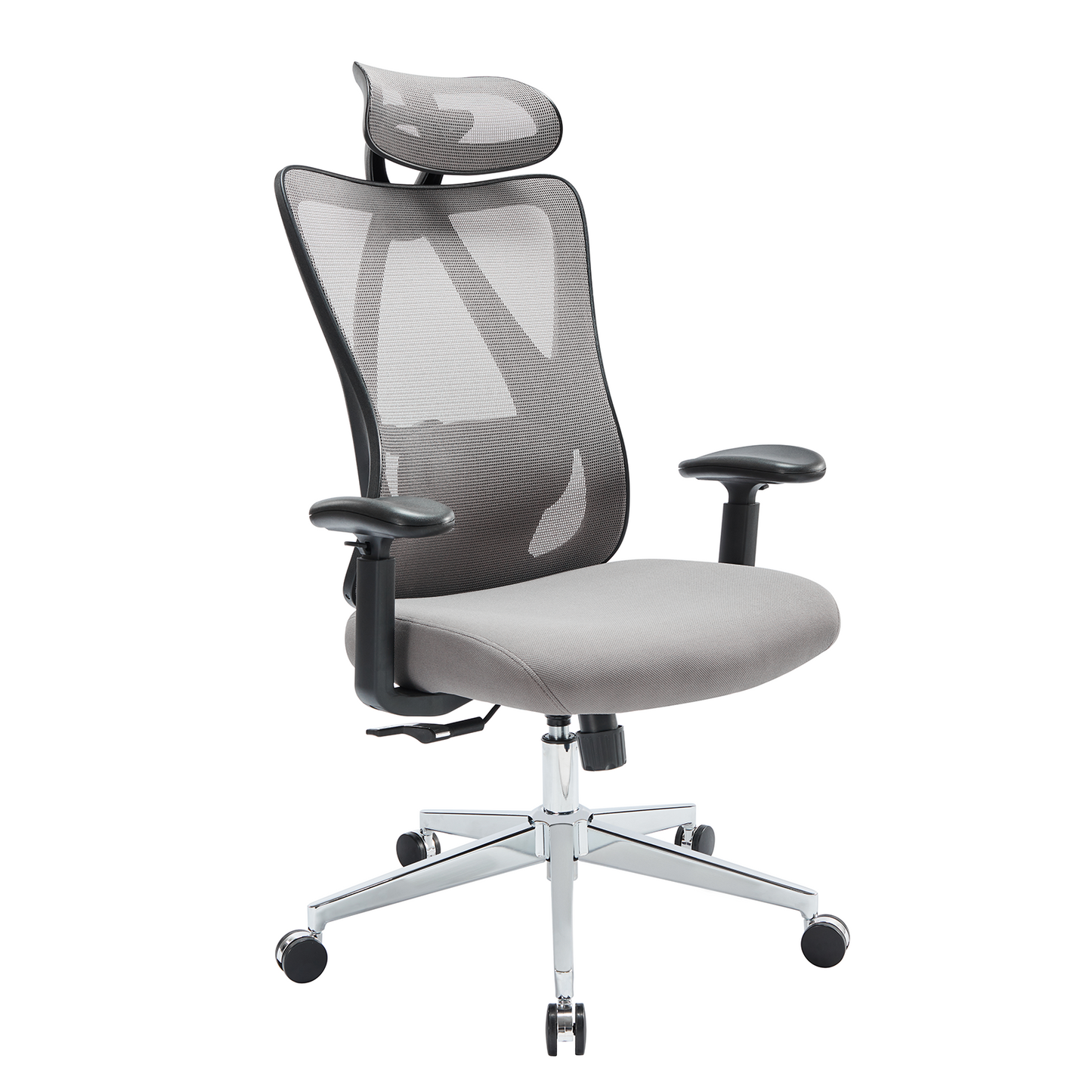 High Back Desk Chair With Adjustable Lumbar Support & Headrest,Comfortable Mesh Computer Chair With Soft Flip Up Arms, Adjustable Height And 120 Tilt
