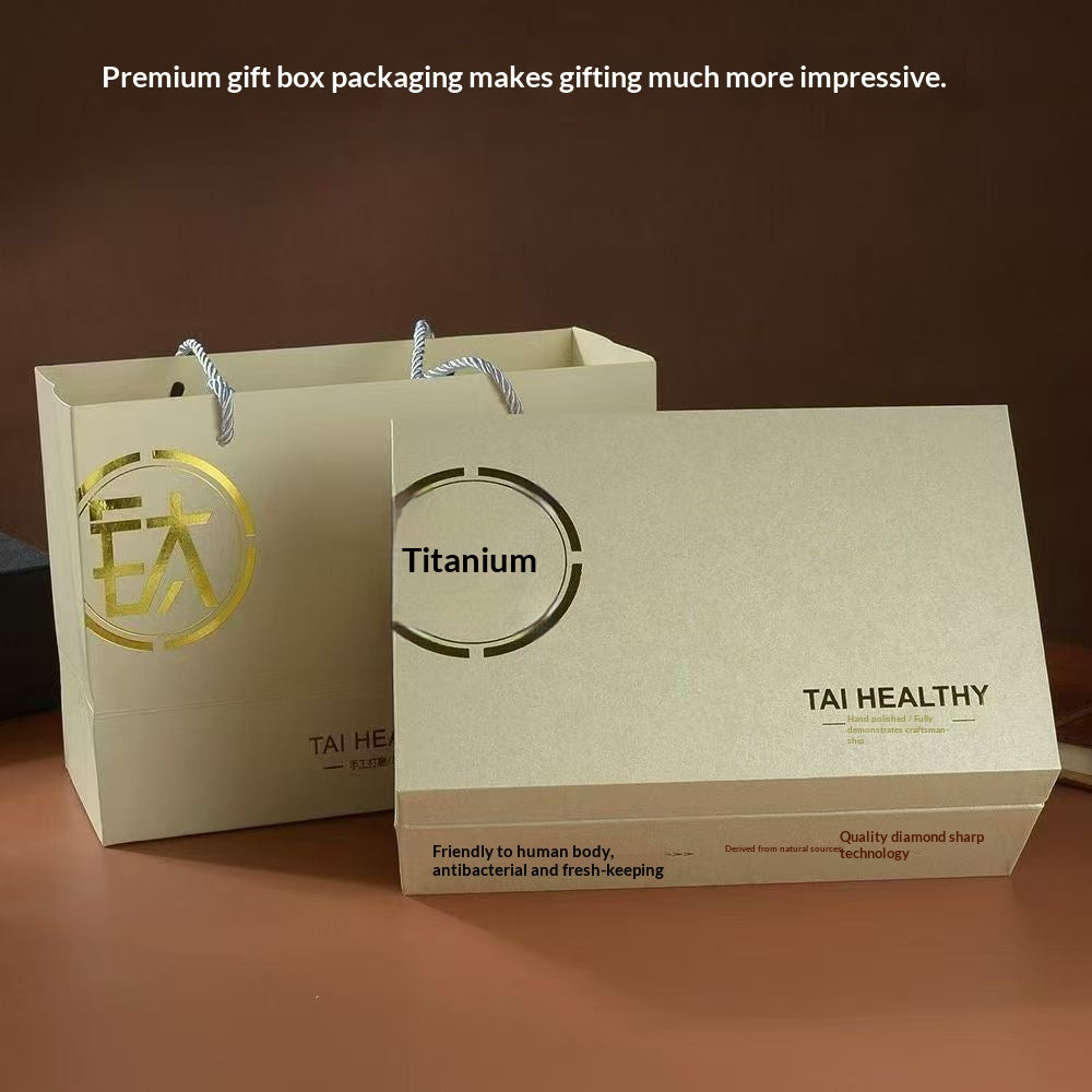 Portable New-style Pure-titanium Insulated Cup With A Carrying Strap