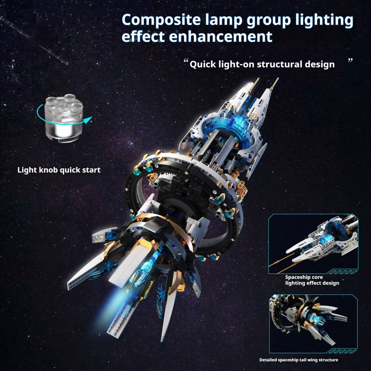 Space Explorer Spacecraft High Difficulty Assembling Toys