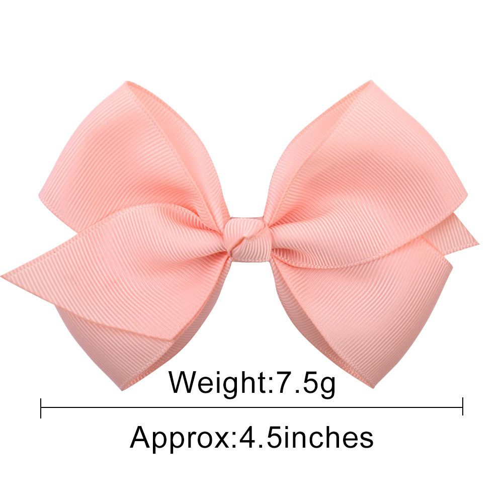 Bow Hair Accessories Headdress Solid Color Rib Ribbon