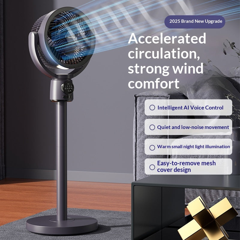 Rechargeable Home Remote-Control Upright Electric Fan