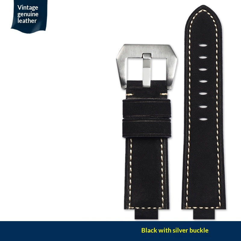 Genuine Leather Cowhide Watch Strap Accessories Compatible With