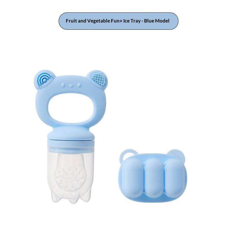 Baby Bear Food-Grade Silicone Fruit And Vegetable Scrubber