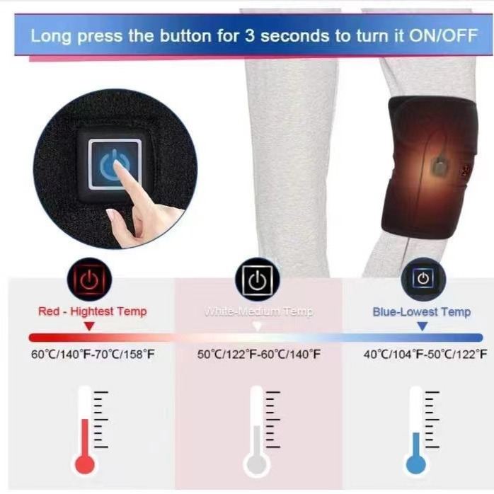 Electric Heating Kneecap Cover Tape Hot Compress Massage Instrument