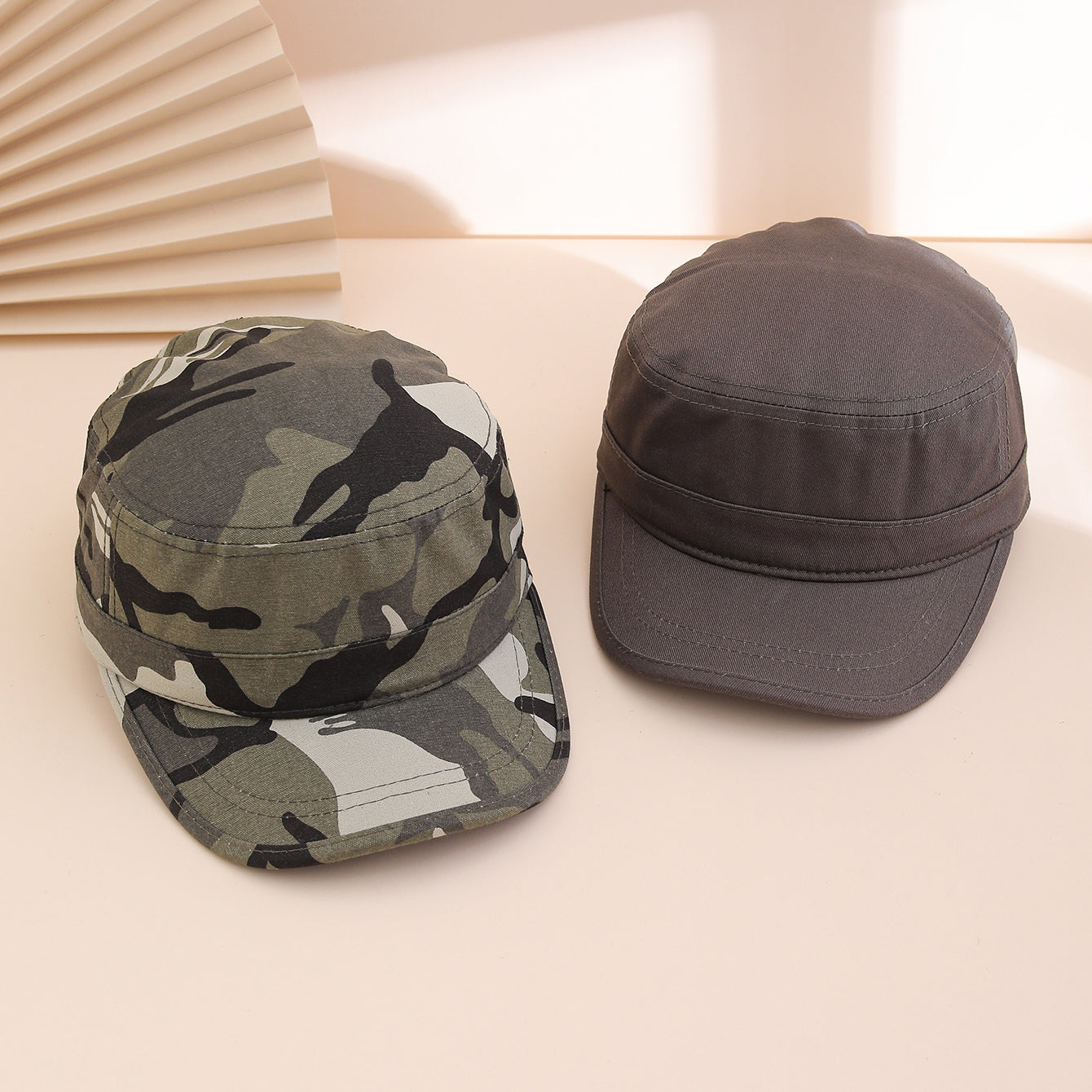 Korean-style Retro Navy Cap - A Casual Everyday Flat-top Hat With Simple Solid Color - Perfect For Outdoor Outings