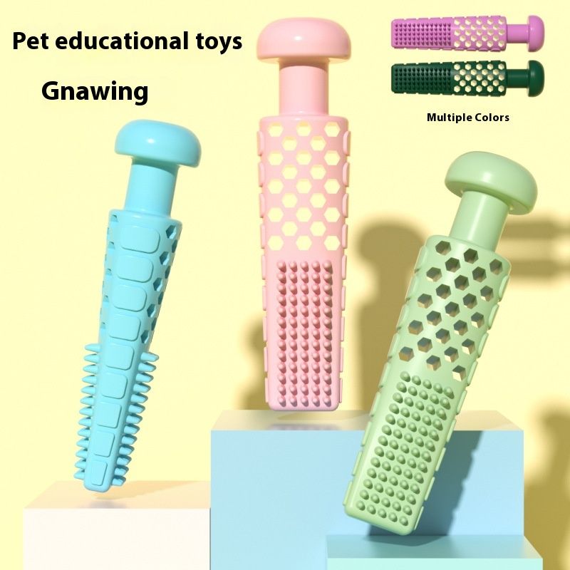 Pet Toy Supplies Toothpaste-type Gnawing Toy TPR Stick Relieving Stuffy Molars