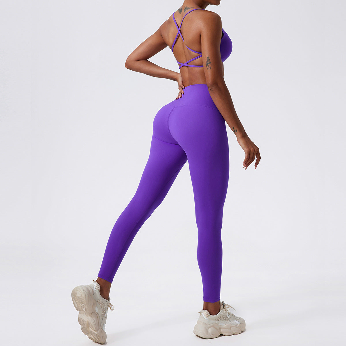 Nude Feel Yoga Suit Beauty Back Breathable Underwear Tight And Quick-drying