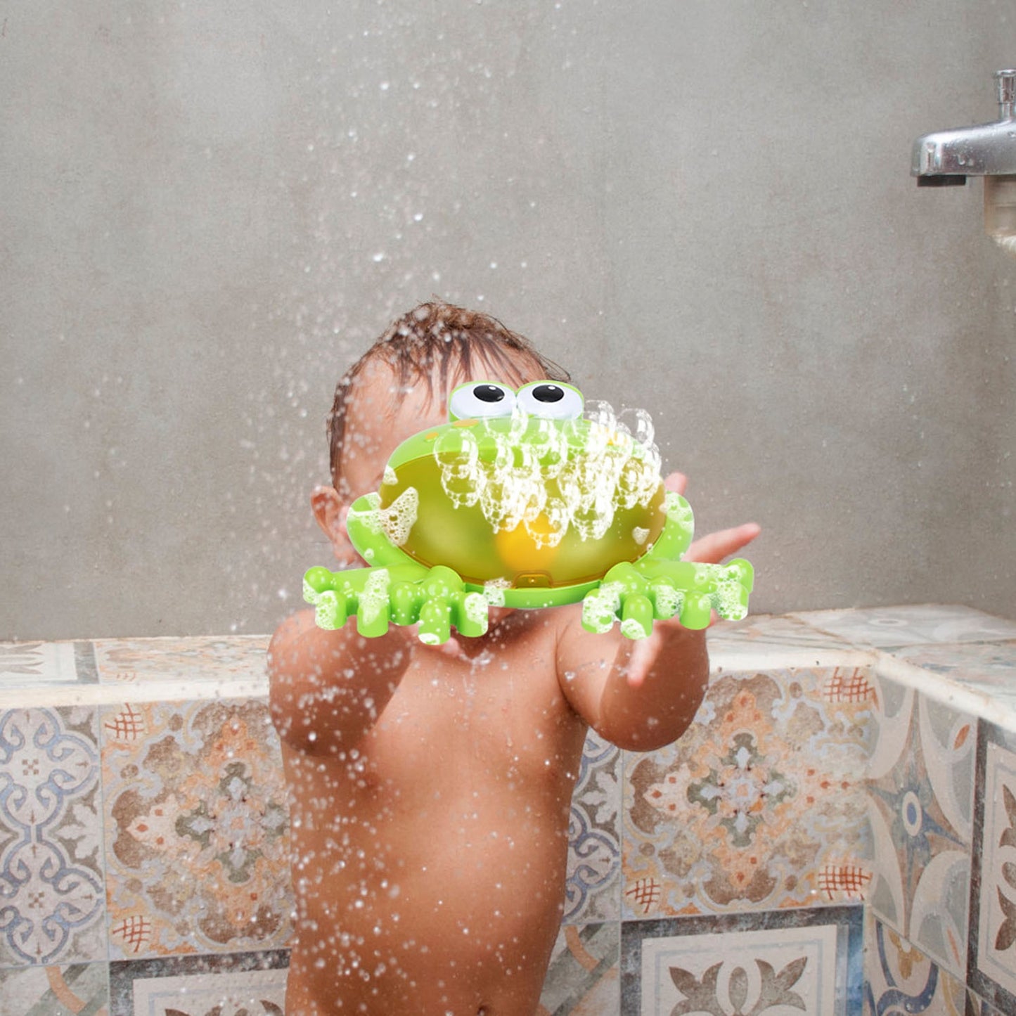 1Pc Frog Musical Bubble Bath Maker Baby Bath Toys For Bathtubs Toddler Bubble Machine For Bath