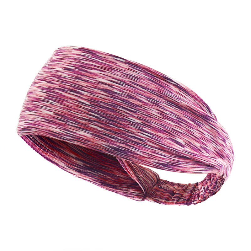 Wide Sweat-wicking Band For Sports Fitness, And Yoga