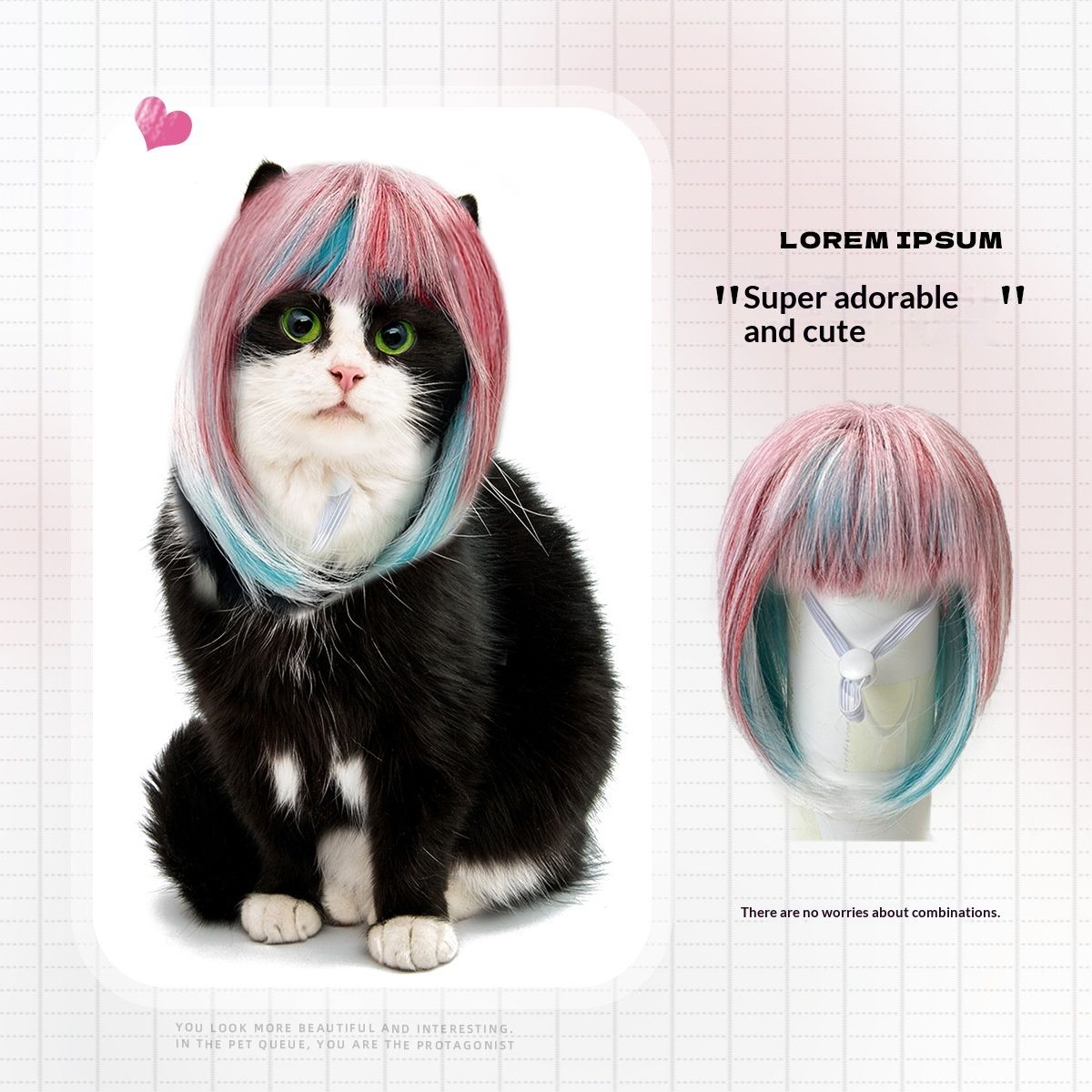 Vibrant Multicolor Long-hair Party Costume Dreamy Styling