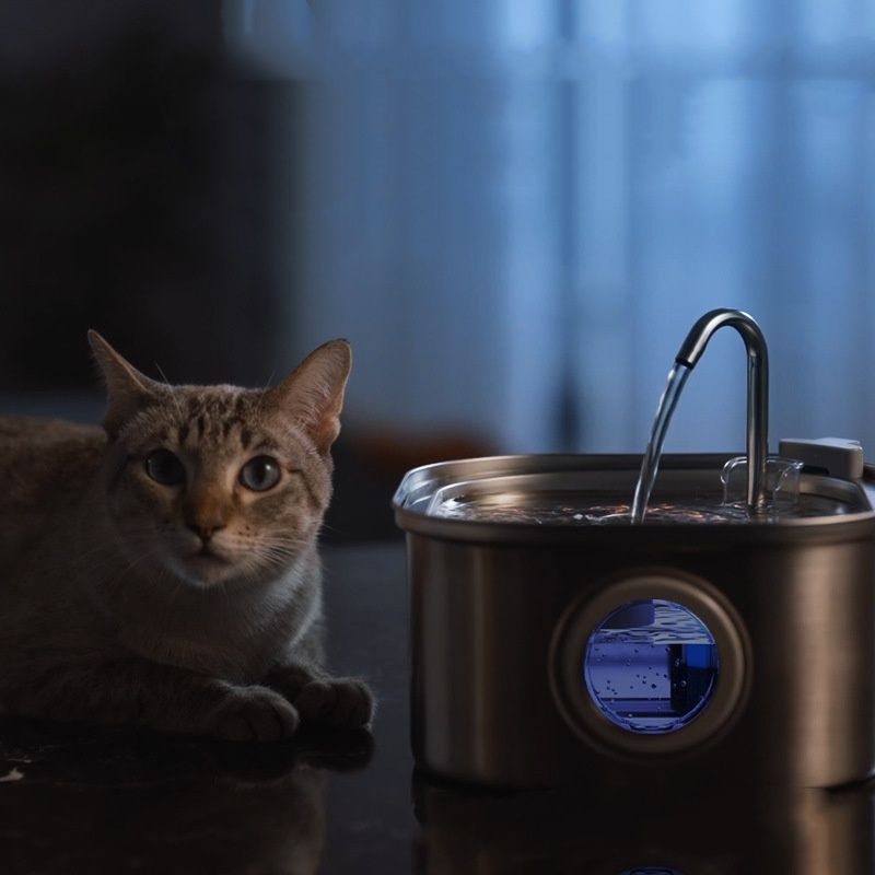 3.2L Stainless Steel Faucet Pet Water Dispenser