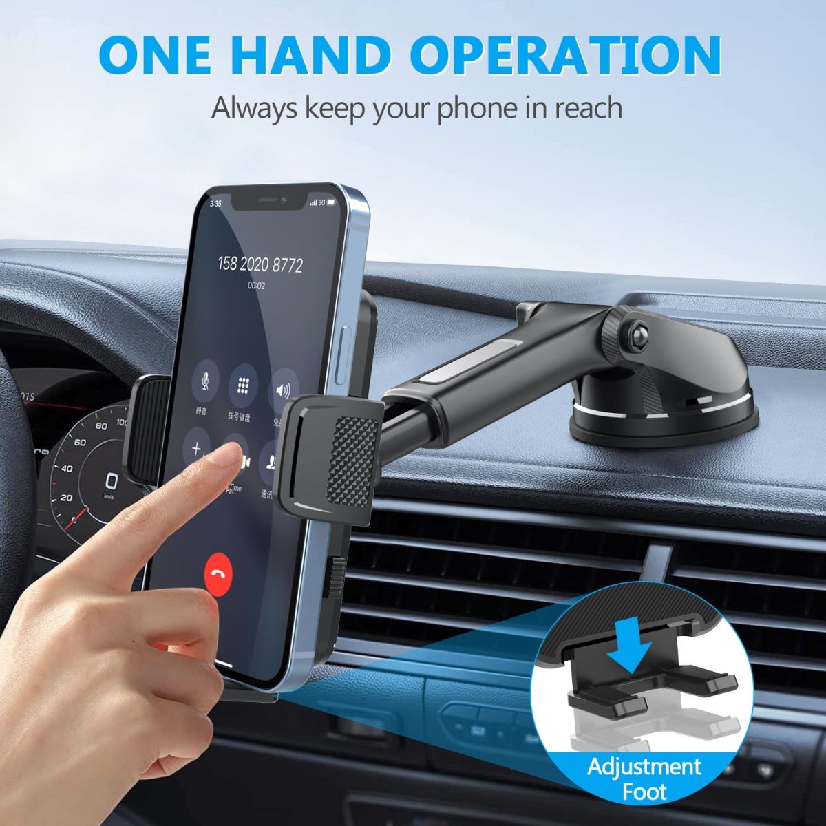 Car Mobile Phone Bracket Retractable Suction Cup