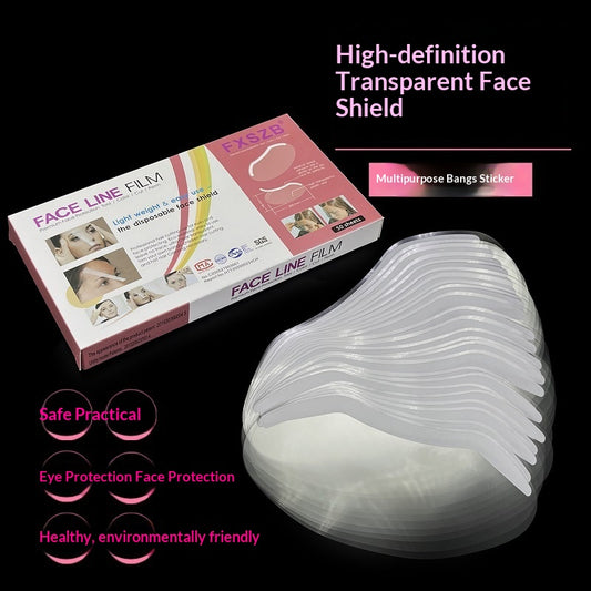 50-piece Hair Bangs Sticker Haircut Face Shield Cutting Guard