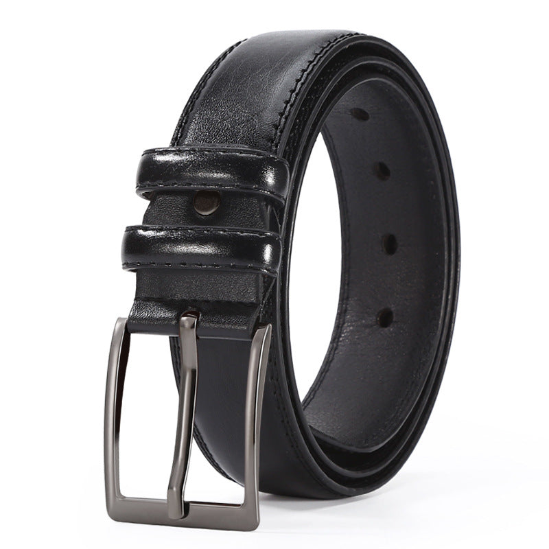 European And American Fashion Men's Business Belt New Creative Gifts Belt Laser Logo Factory Wholesale