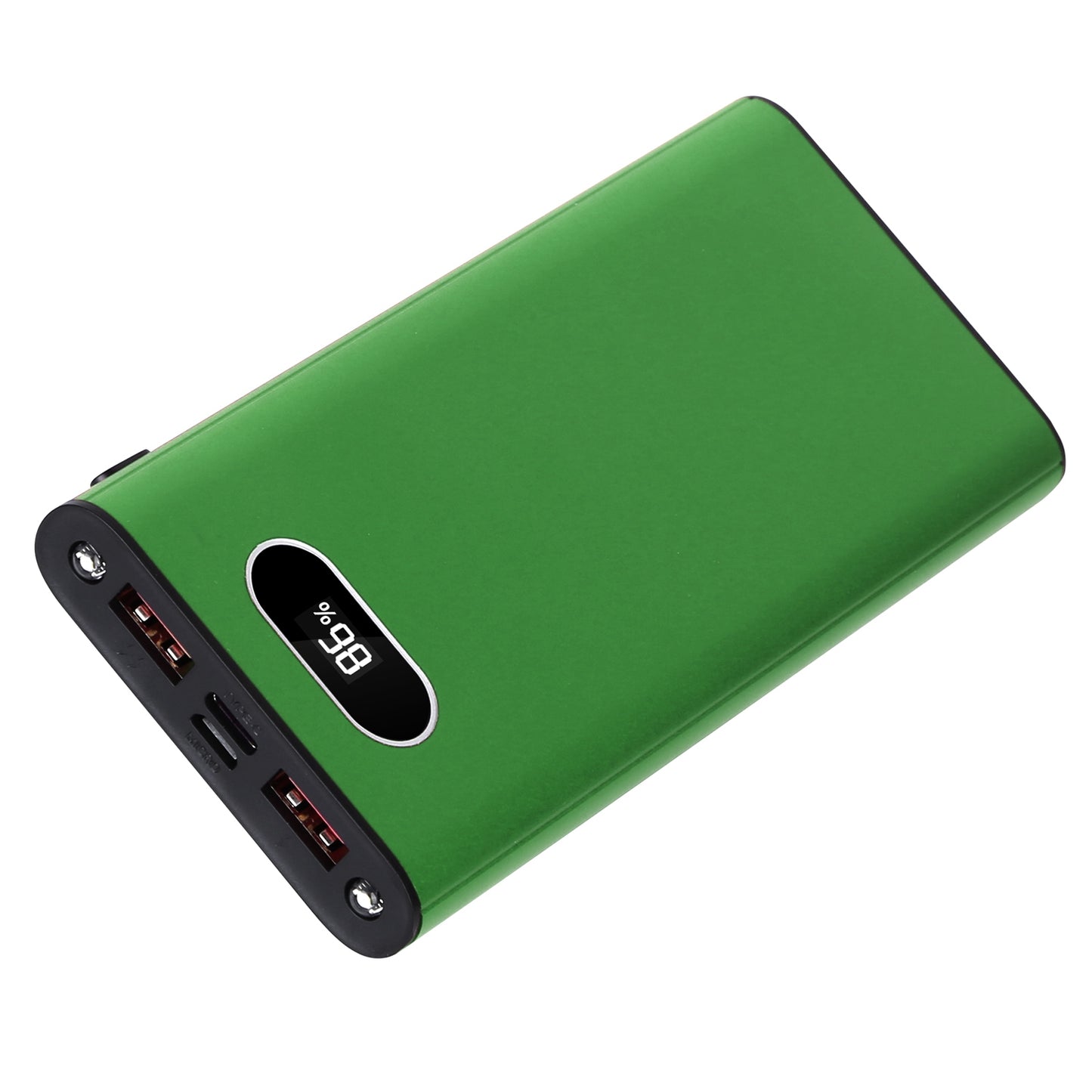 Green-Black-Red Color Options -- 1Pc 20000Mah Power Bank Portable Charger External Battery Pack 22.5W Super Fast Charging With LED Display Flashlight Fit For IOS Phone