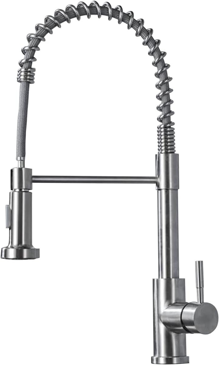 Modern Monobloc Pull Out Kitchen Mixer Tap Dual Spout Spray Single Lever 360