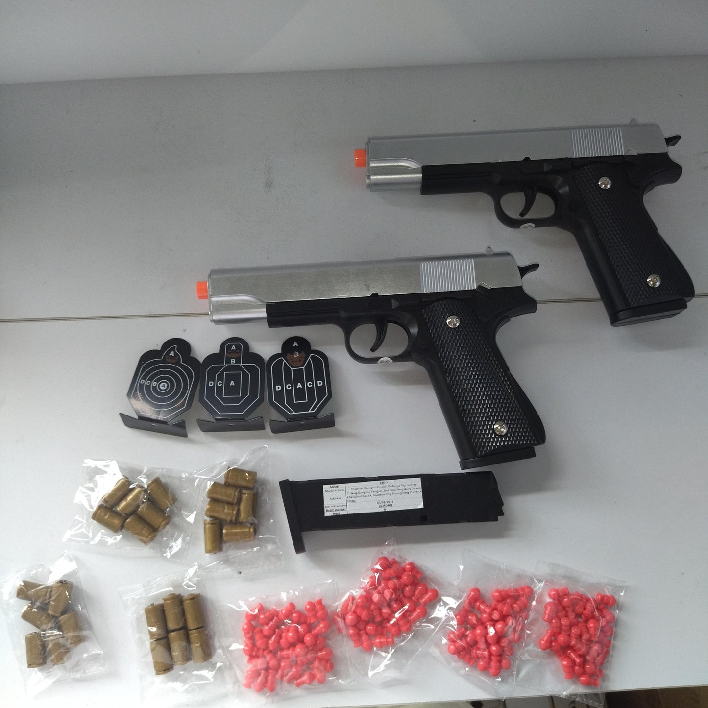 New 1911 Semi-Automatic Soft-Dart Toy Gun  Realistic Shell Ejection & Authentic Appearance Toy For Parent-Child Battles