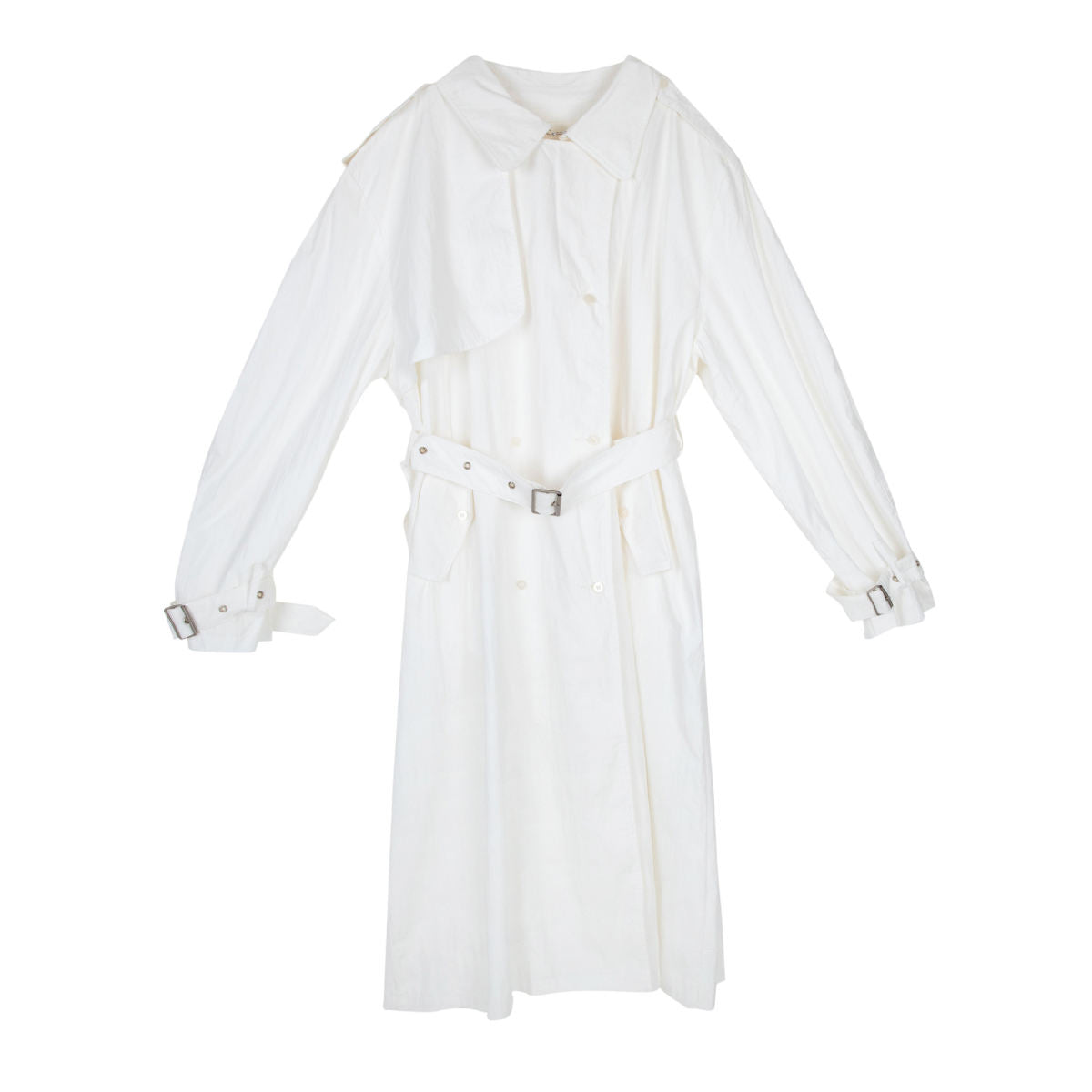 Extended-style Korean-style Casual Loose-fit Preppy Trench Coat