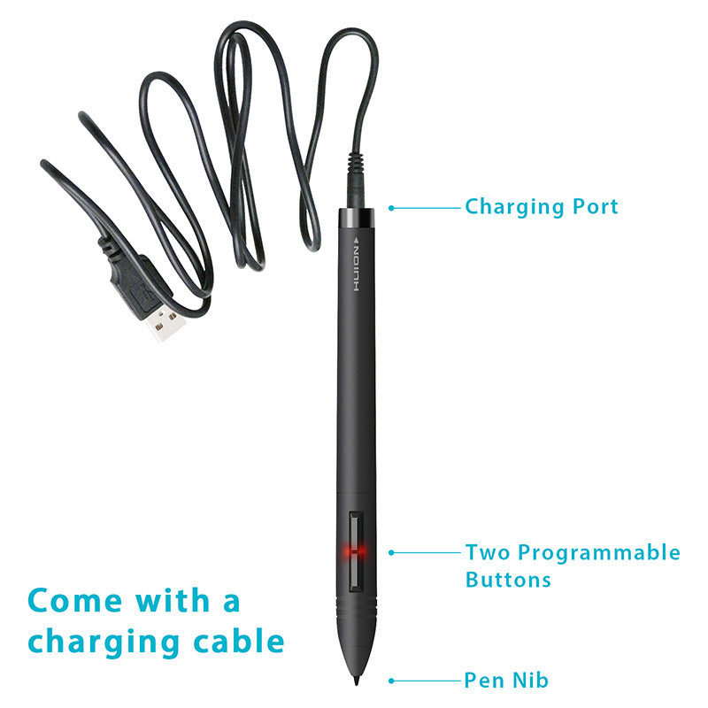 Rechargeable Pen Wireless Active Grip Drawing Tablet