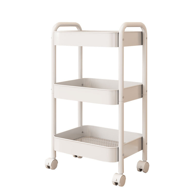 Kitchen Metal Multi-layer Storage Rack Household Floor Mobile