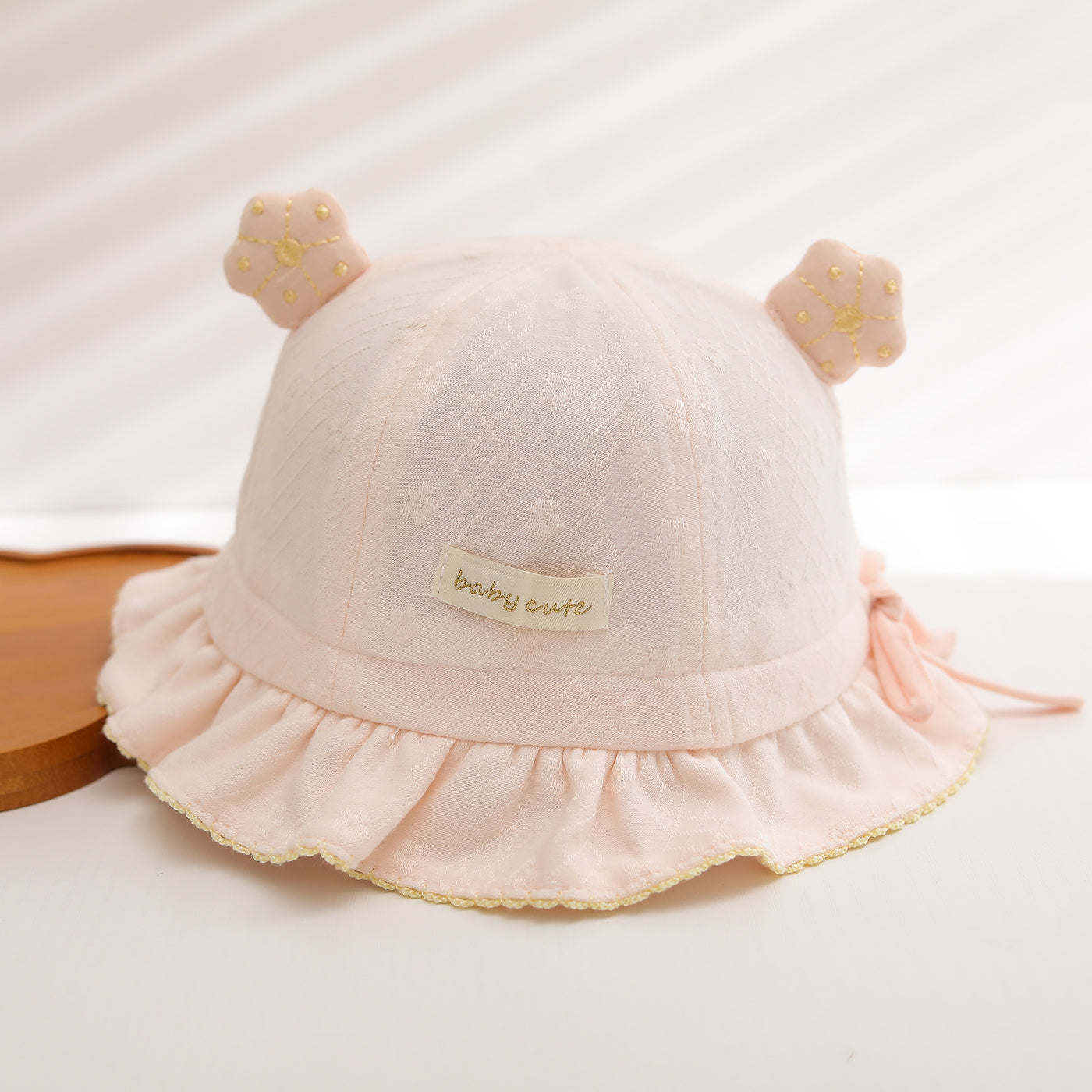 New Men's And Women's Boho-style Three-dimensional Star-shaped Lace-trimmed Hat With Floral Fabric And Frilly Edges, A Sweet And Fresh Style, Suitable For Daily Outings.