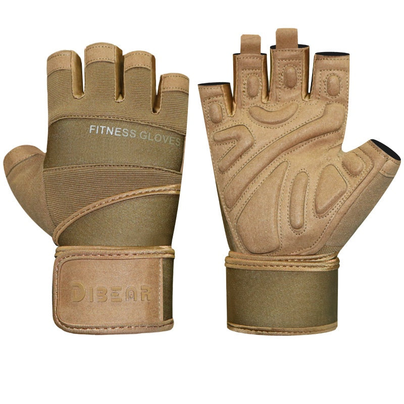Summer Outdoor Fitness Wristband Non-Slip Half-Finger Gloves