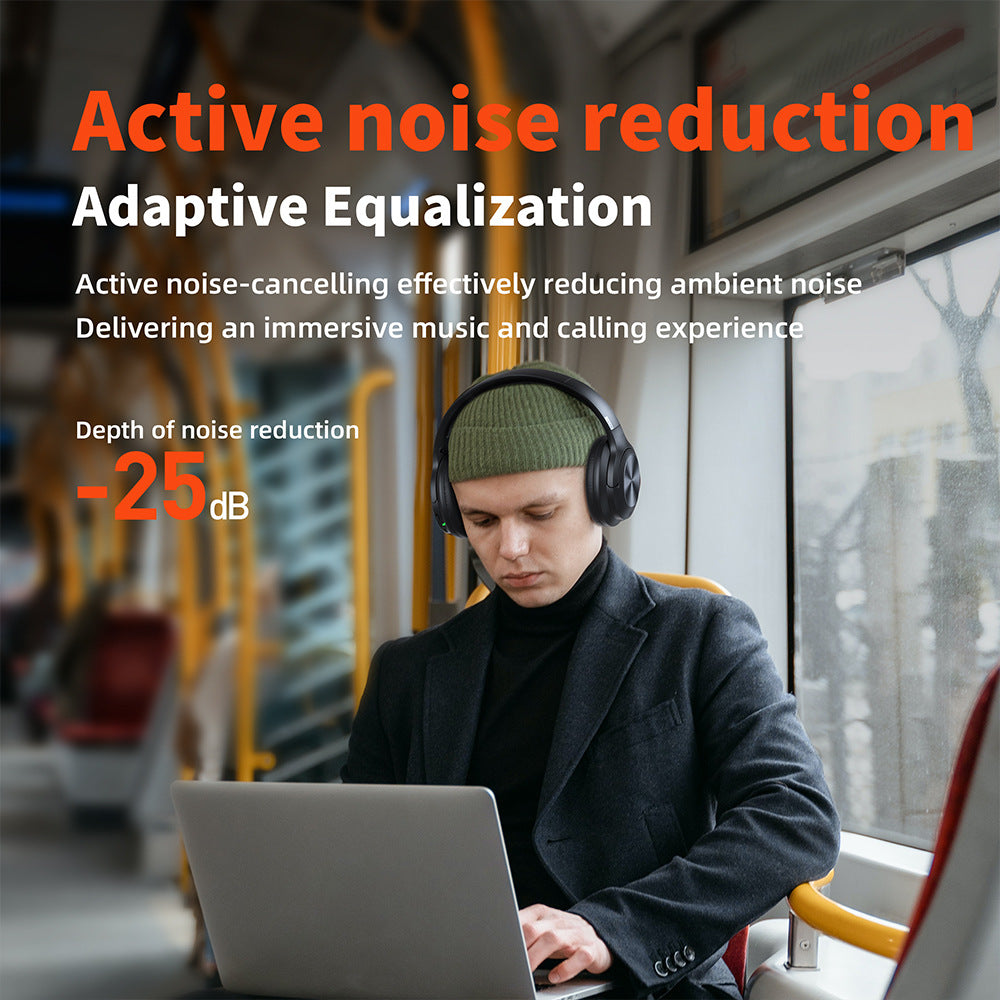 ANC Gaming Headset Active Noise Reduction Wireless Bluetooth Headset