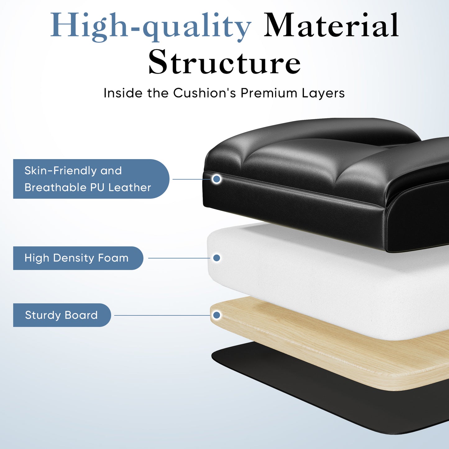 Gaming Computer Chair, Executive Ergonomic Chair With Footrest, High-back Reclining Design