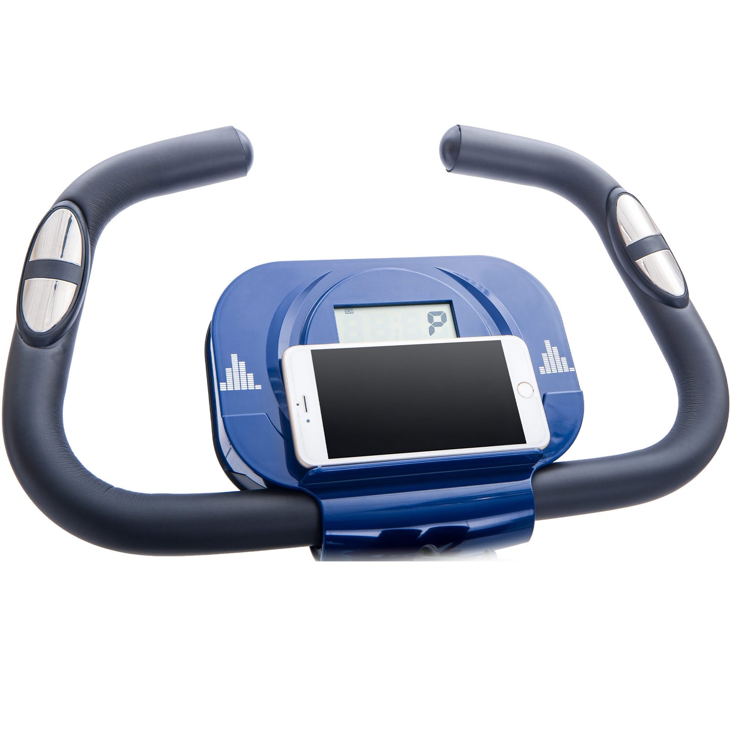 Folding Exercise Bike, Fitness Upright And Recumbent X-Bike With 16-Level Adjustable Resistance, Arm Bands And Backrest